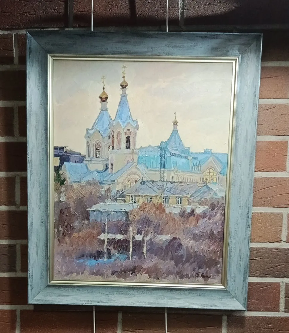 Картина "Храм Петра и Павла в городе Салехард"