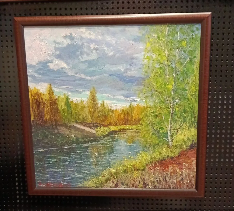 Картина "Тихая осень" 40х40