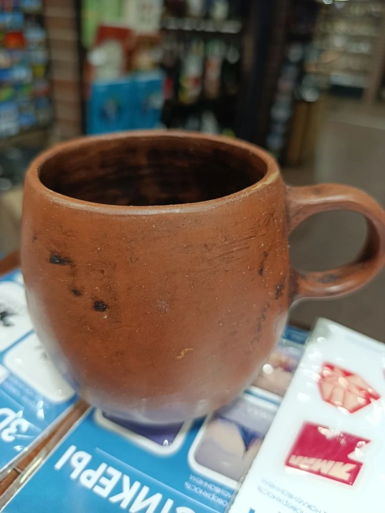 Кружка пузатая керамическая